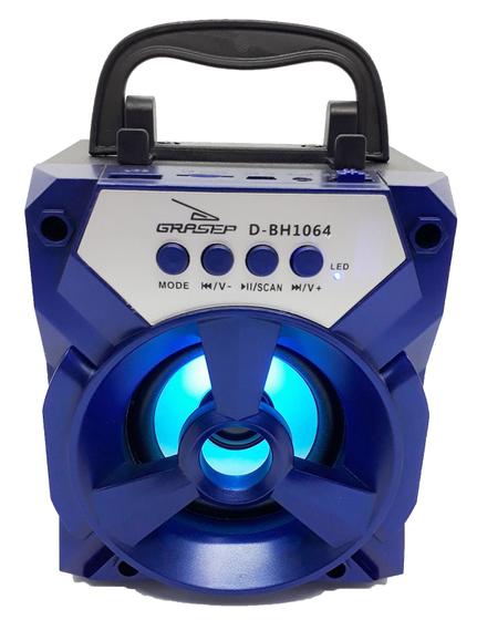 Caixa de Som Grasep Azul D-bh1064