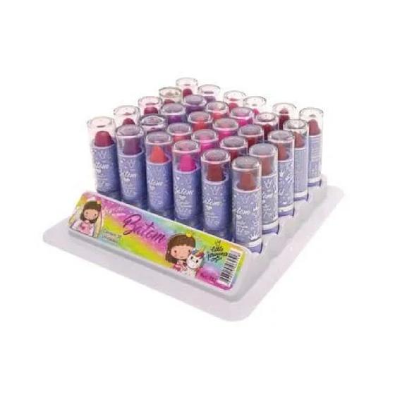 Caixa Box 30 unid. Batom Bastão Cremoso Infantil Kyrav - Batom ...
