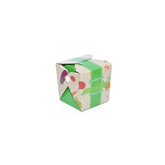 Imagem de Caixa Box para Refeições Antivazamento - Pacote com 100 unidades (Veggie)