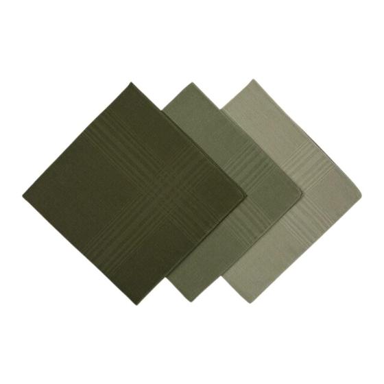 Imagem de Caixa c/ 3 Lenço Algodão Puro Cores 39cm Premier