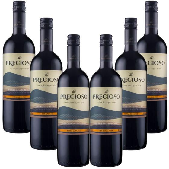 Imagem de Caixa c/ 6 und Vinho Tinto Suave Precioso Serra Gaúcha 750 ml