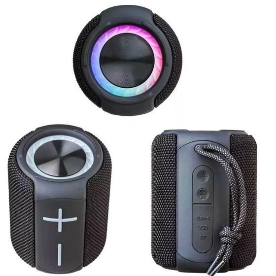 Imagem de Caixa Caixinha Som Portátil Bluetooth 8W Rgb Potente Top Cor