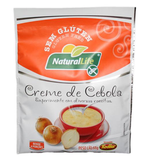 Imagem de caixa com 12 pacotes de Creme De Cebola Sem Glúten 68g - Natural Life