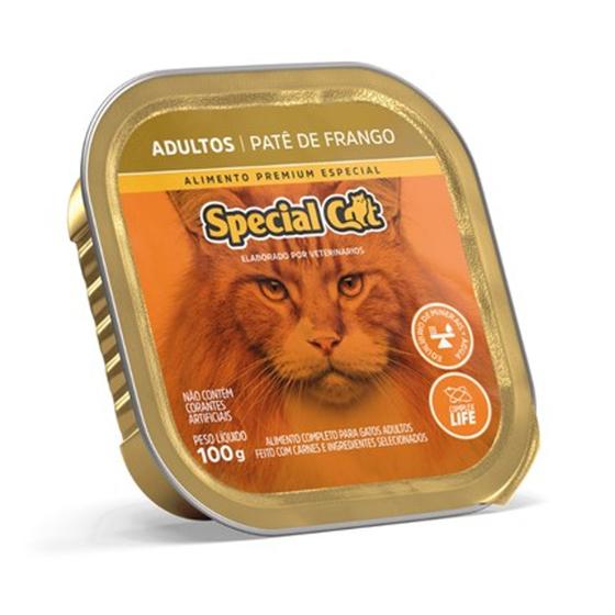 Imagem de Caixa com 12 Patês Special Cat Gatos Adultos Frango 100g