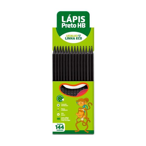 Imagem de Caixa Com 144 Lápis Grafite Eco Leo & Leo 