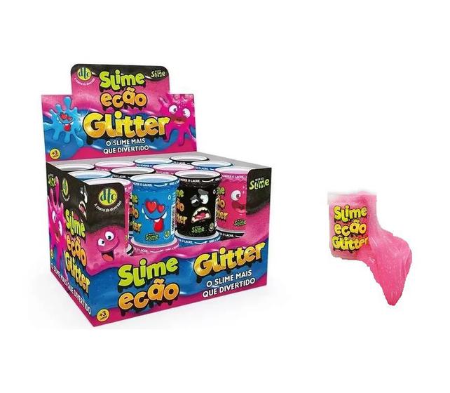 Imagem de Caixa Com 24 Un Slime Ecão Glitter Brinquedo de 110 Gramas