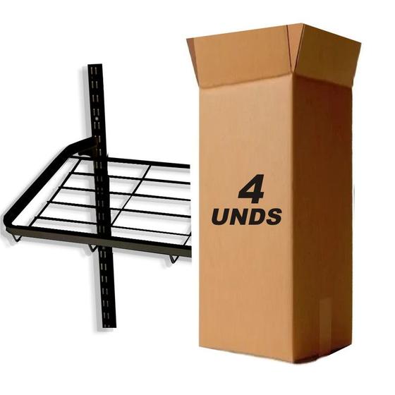 Imagem de Caixa Com 4 Sapateiras 60X40CM Smart Black