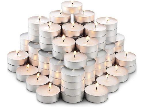 Imagem de Caixa Com 50 Velas Tipo Rechaud Com Base De Alumínio