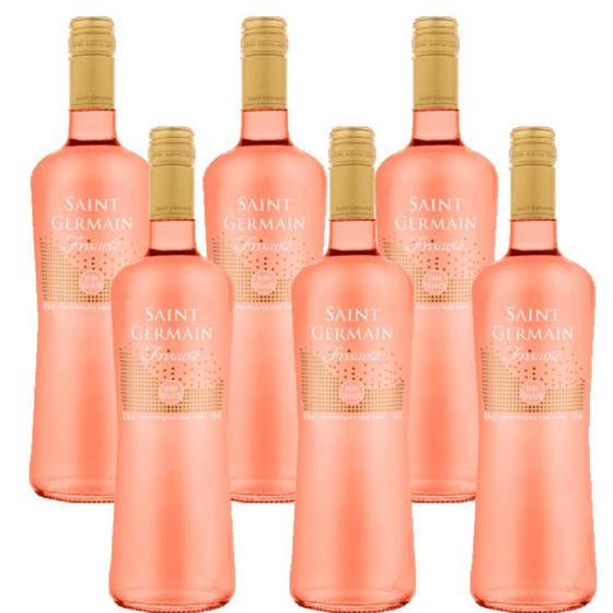 Imagem de Caixa com 6 Frisante Rosé Suave Saint Germain Aurora 750 ml