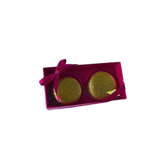 Imagem de Caixa com berço para 2 macarons - Pink Fosco - Ref.CC10B2FPK - 12 unidades - San Felipo - Rizzo