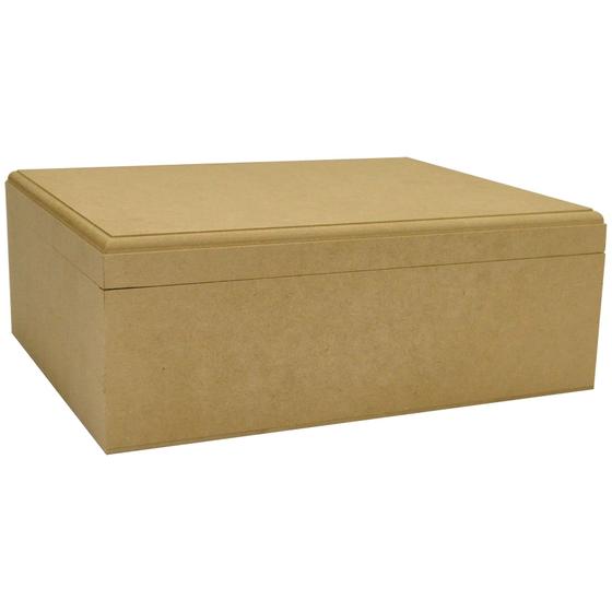 Caixa Com Dobradiça e 12 Divisória Multiuso 30x24x11 Mdf Madeira - Atacadão do Artesanato MDF Imagem de Caixa Com Dobradiça e 12 Divisória Multiuso 30x24x11 Mdf Madeira