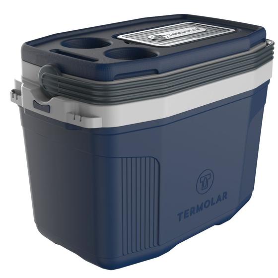 Caixa Cooler Termica 20 Litros Termolar Azul Original Para 26 Latinhas Menor preço em Caixa Cooler Termica 20 Litros Termolar Azul Original Para 26 Latinhas