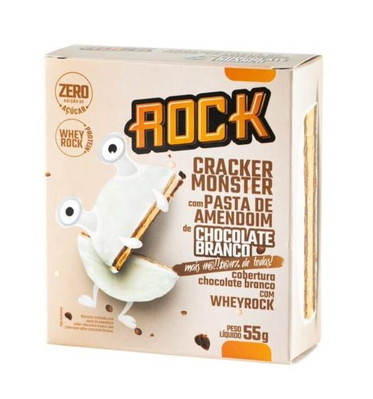 Imagem de Caixa Cracker Monster (Alfajor Fit) com 12 Unidades de 55g cada - Rock