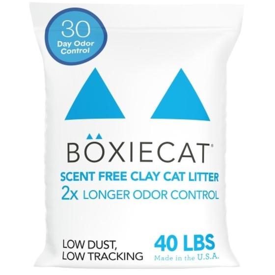 Imagem de Caixa de Areia para Gato Boxie - Sem Perfume, 18,14kg (Duração de 30 Dias)