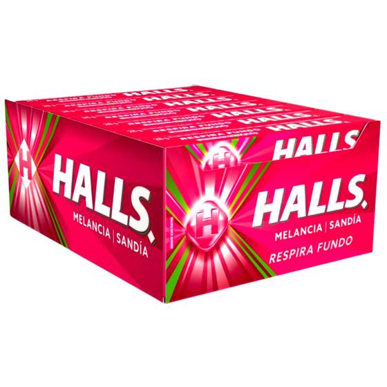 Caixa De Bala Halls Melancia MONDELEZ 1cx c/ 21un - Balas - Magazine Luiza