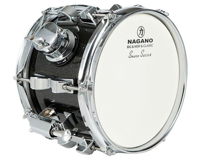 Imagem de Caixa de Bateria Nagano New Beat 8X6 Madeira C/Tom Holder EBS Ebony Sparkle