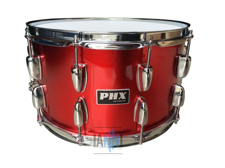 Imagem de Caixa de bateria phx 14x8 madeira revestida vermelho 580rd