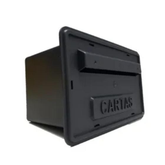 Caixa de Cartas Correio PVC para Embutir ou para Gradil Grade e Portão - Amarela ou Preta Menor preço em Caixa de Cartas Correio PVC para Embutir ou para Gradil Grade e Portão - Amarela ou Preta