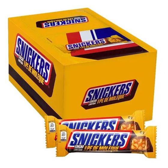 Caixa de Chocolate Caramelo SNICKERS Sabores Original Dark e Pé de ...