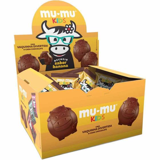 Imagem de Caixa de Chocolate Mu-Mu Kids Sabor Banana Neugebauer - 24x15,6g