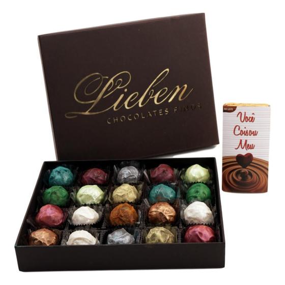Caixa de Chocolate Trufas Gourmet Recheada Sortida Presente - Lieben Chocolates  Finos - Chocolate / Barra de Chocolate - Magazine Luiza