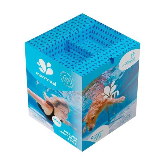 Imagem de caixa de cloro para piscina Light Blue 10kg 3 em 1 Montreal