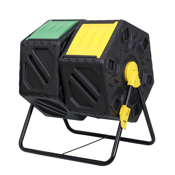Imagem de Caixa de Compostagem Nouva 140L - Compostor de Câmara Dupla com Copo de Aço