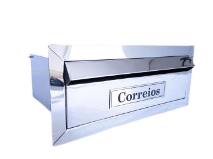 Caixa De Correio De Embutir 20P Em Aço Inox - Novo Inox - Caixa de ...