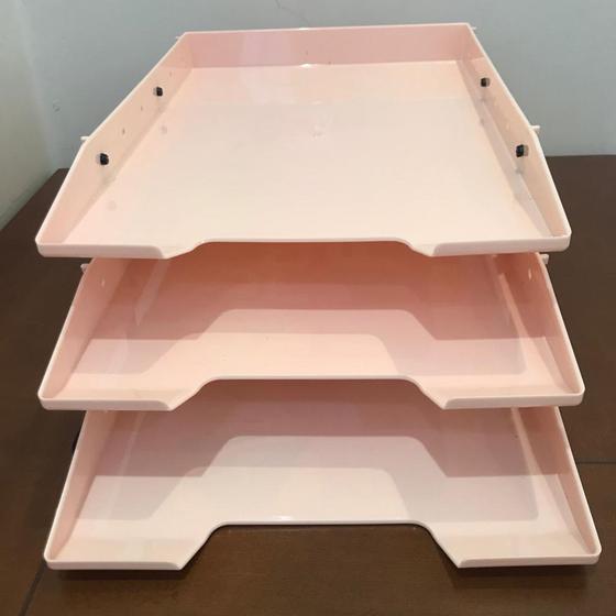Caixa de Correspondência Tripla Móvel Faça Fácil Rosa Menor preço em Caixa de Correspondência Tripla Móvel Faça Fácil Rosa