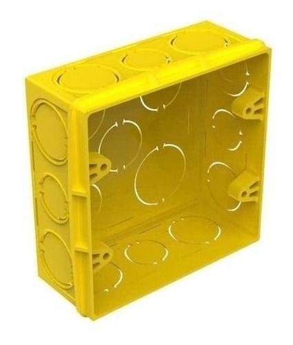 Imagem de Caixa De Derivação 4x4 Parede Amarelo Pvc Pial