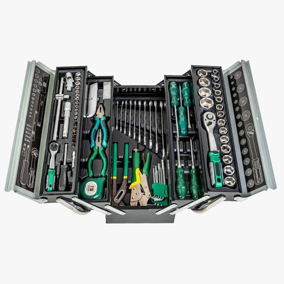 Caixa de ferramentas 5 gavetas montada com 77 peças zt1004 ztec Menor preço em Caixa de ferramentas 5 gavetas montada com 77 peças zt1004 ztec