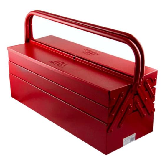 Imagem de Caixa de Ferramentas Sanfonada com 5 Gavetas Azul/Vermelha