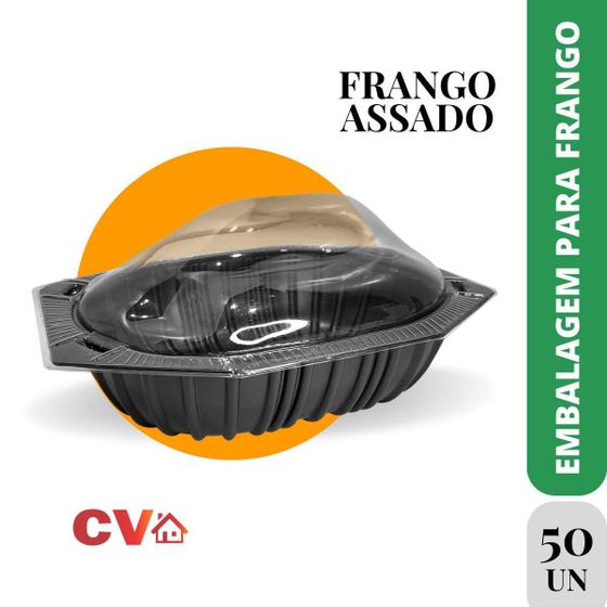 Imagem de Caixa De Frango Dpc Pack Preta C/50