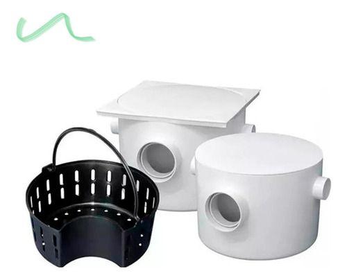 Imagem de Caixa De Gordura Com Cesto E Tampa Sifonada 250x180x75x50mm