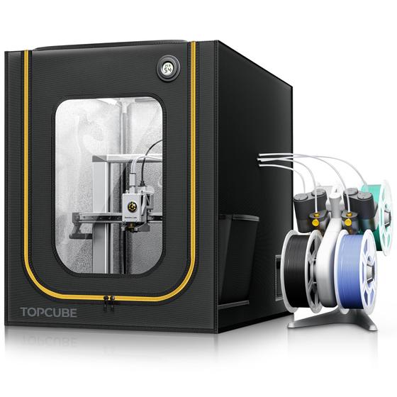 Imagem de Caixa de impressora 3D TopCube para Bambu Lab A1 com luz LED