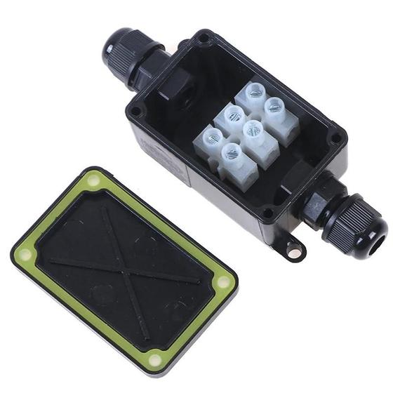 Imagem de Caixa de Junção Externa Impermeável IP66 - 2 Vias com Terminal para Cabos Elétricos