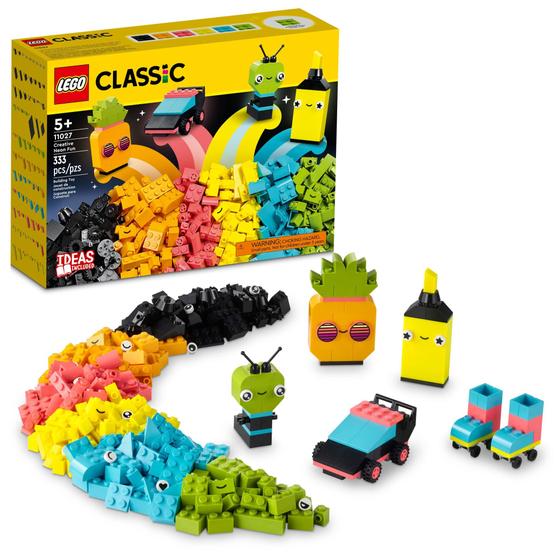 Caixa de LEGO Classic 11027 - Tijolos Neon Divertidos Imagem de Caixa de LEGO Classic 11027 - Tijolos Neon Divertidos