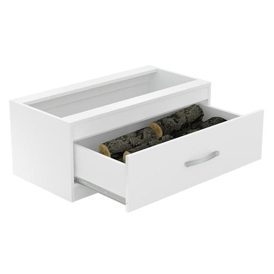 Imagem de Caixa de Lenha Embutida CL N2 Branco - Completa Moveis