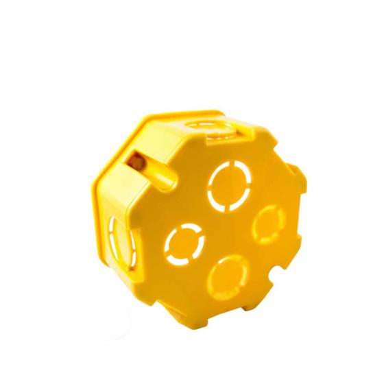 Imagem de Caixa de Luz 4x4 Octagonal Amarela Embutir