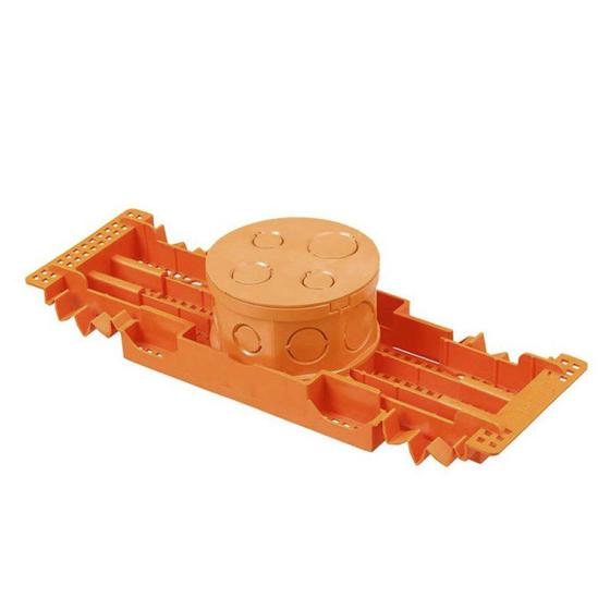 Caixa de Luz 4x4 Octagonal Laranja com Suporte para Lajota Tigre Menor preço em Caixa de Luz 4x4 Octagonal Laranja com Suporte para Lajota Tigre