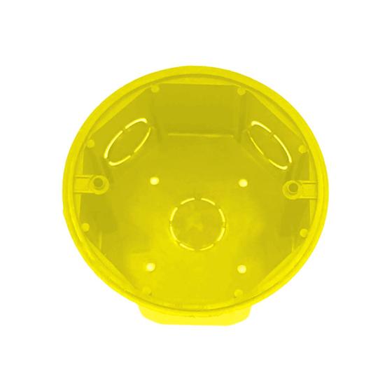 Imagem de Caixa de Luz Octagonal 3x3 Amarelo Fundo Móvel Multitoc 10PÇ
