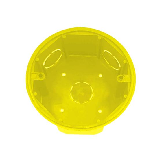 Imagem de Caixa de Luz Octagonal 3x3 Amarelo Fundo Móvel Multitoc 10PÇ