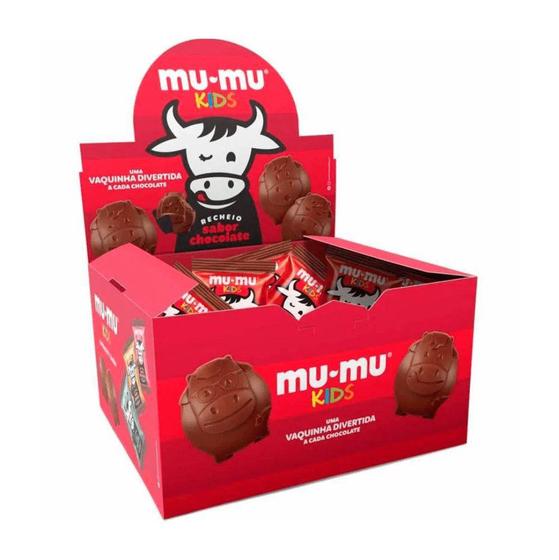 Caixa de Mini Barra de Chocolate Neugebauer Mu-Mu Kids Sabor Morango com 24 unidades de 15,6g Menor preço em Caixa de Mini Barra de Chocolate Neugebauer Mu-Mu Kids Sabor Morango com 24 unidades de 15,6g