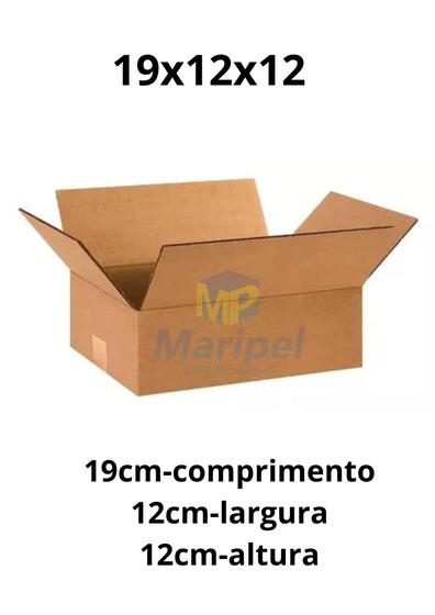 Imagem de Caixa de papelão 19x12x12 sedex, pac, ecommerce com 50 unidades