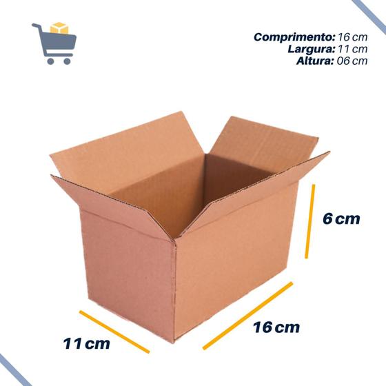 Imagem de Caixa de papelão E-commerce Sedex Pac 16x11x6 200 unidades