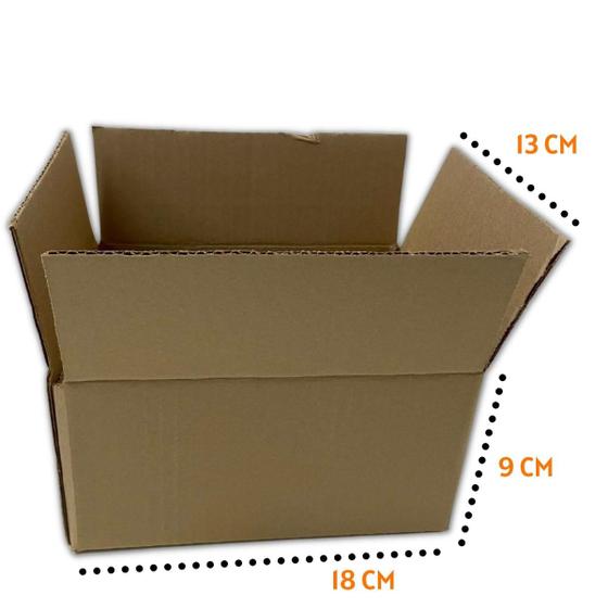 Imagem de Caixa de Papelão SemiKraft para Envios de E-commerce 18x13x9 com 150 Unidades.