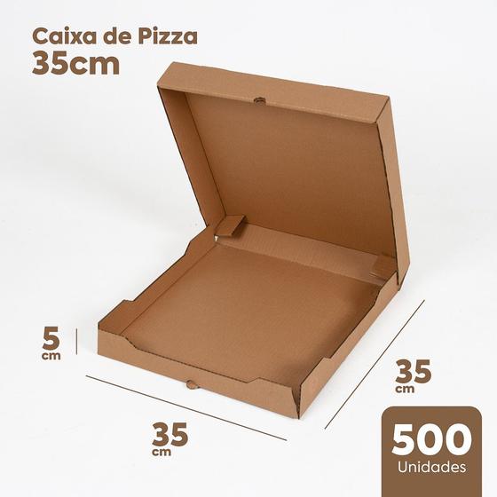 الإتصال تؤكد حجر الكلس  Caixa de Pizza 35cm - Papelão Ondulado Pardo - Pacote 500 Unidades -  Embalar - Caixas de Papelão - Magazine Luiza