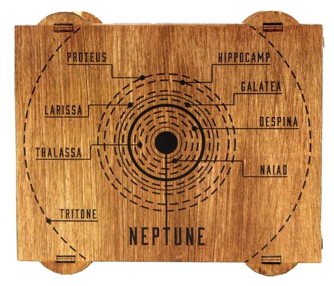 Imagem de Caixa de Quebra-Cabeça de Madeira Neptune - Puzzle Lógico com Dificuldade 5/6