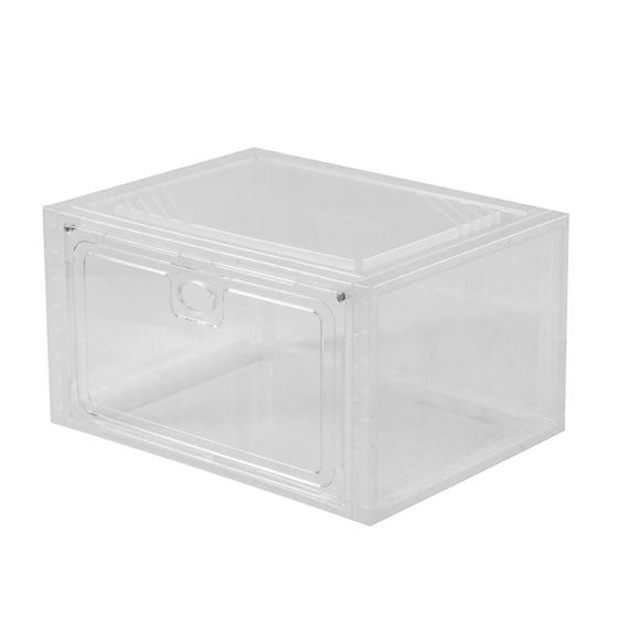 Imagem de Caixa de Sapato de Plástico Transparente e Resistente à Poeira