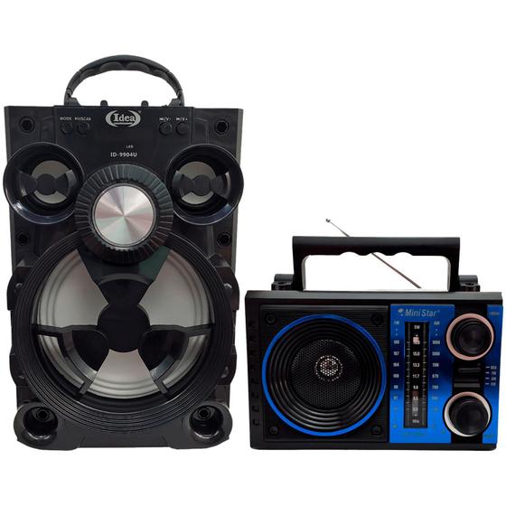 Caixa de Som 15w E Rádio Vintage Retrô Bluetooth AM FM USB - LivStar ...